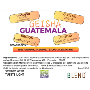 Geisha Natural Anaeróbico Guatemala